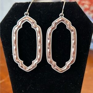 Elegant Silver and Gold-Toned Earrings